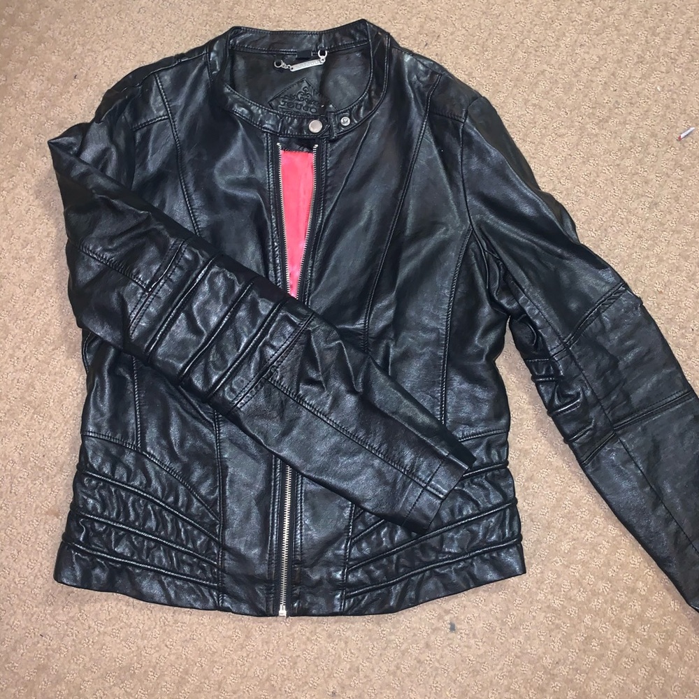 Faux leather jacket